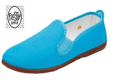 Electric Blue Flossy Style Shoe